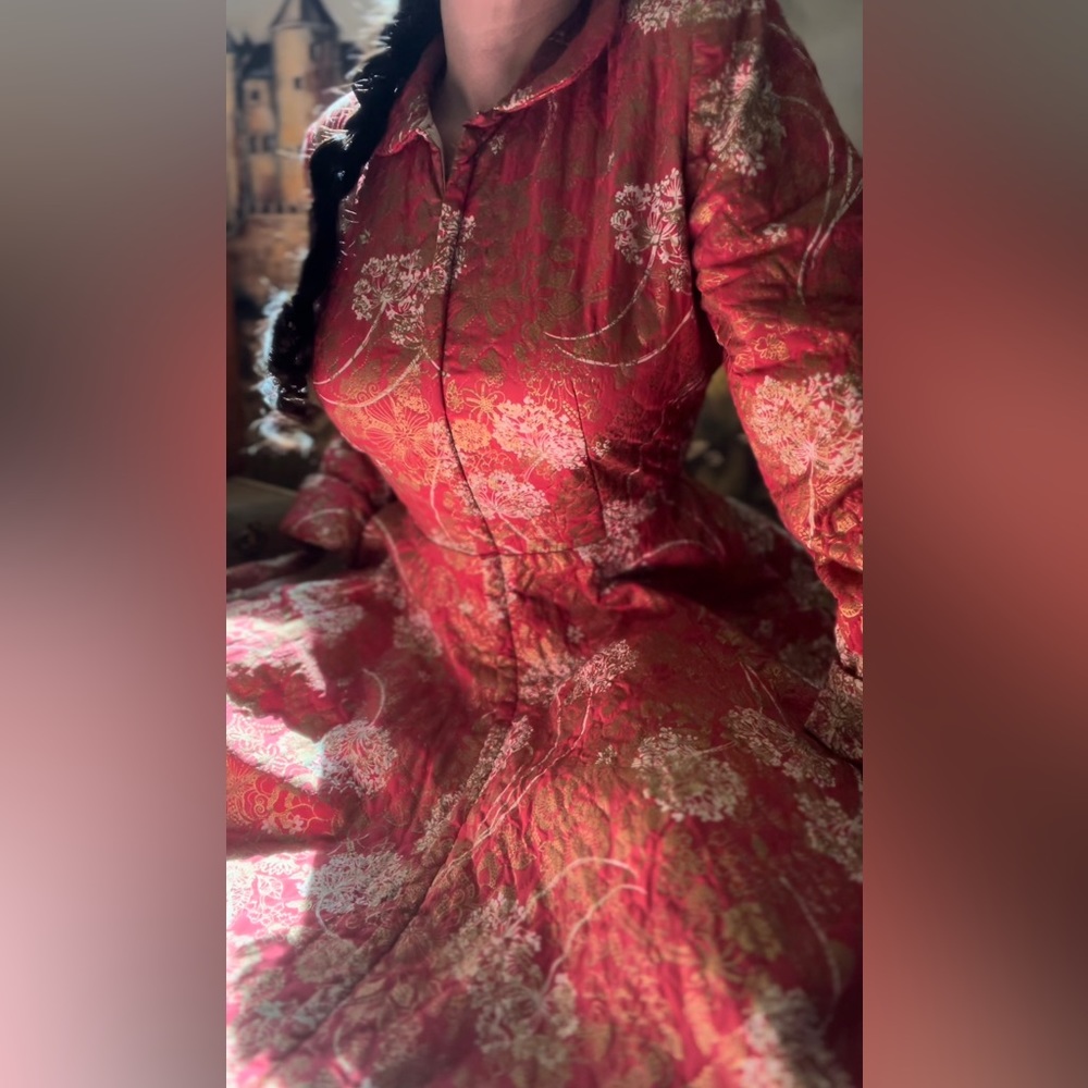 Incredible 1940’s Vintage Quilted Dressing Gown by Saybury